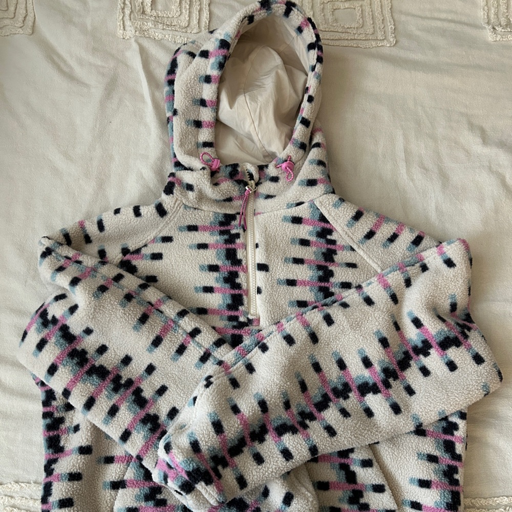 Outdoor Voices pullover quarter zip hoodie fleece